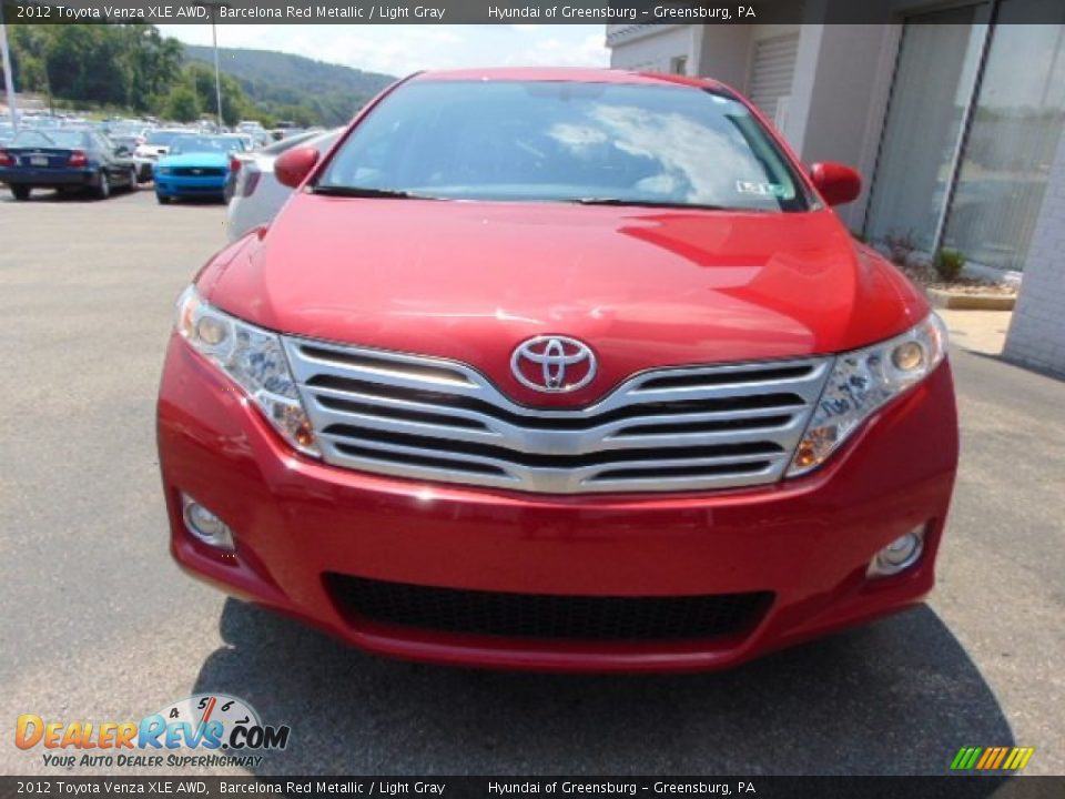 2012 Toyota Venza XLE AWD Barcelona Red Metallic / Light Gray Photo #4