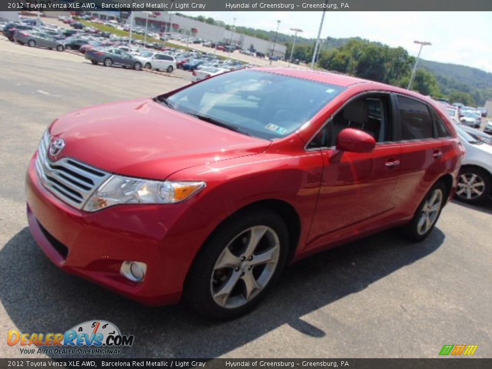 2012 Toyota Venza XLE AWD Barcelona Red Metallic / Light Gray Photo #5