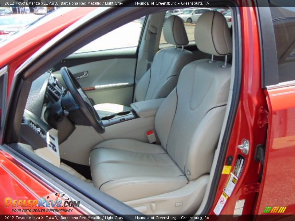 2012 Toyota Venza XLE AWD Barcelona Red Metallic / Light Gray Photo #13