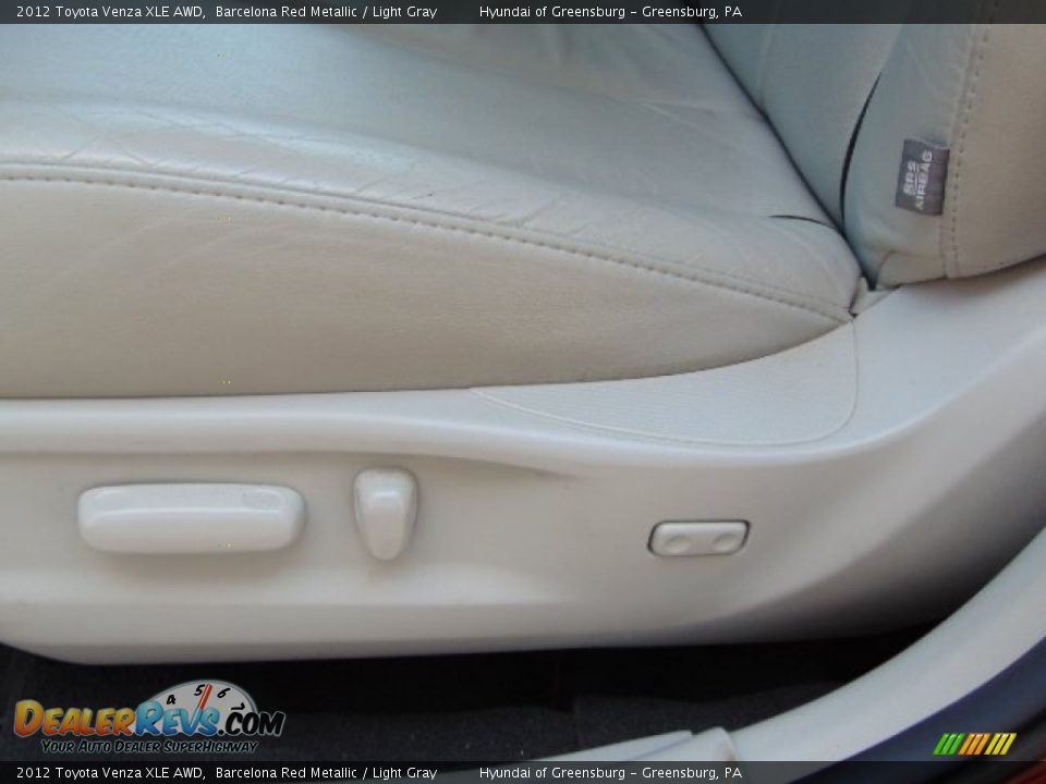 2012 Toyota Venza XLE AWD Barcelona Red Metallic / Light Gray Photo #14