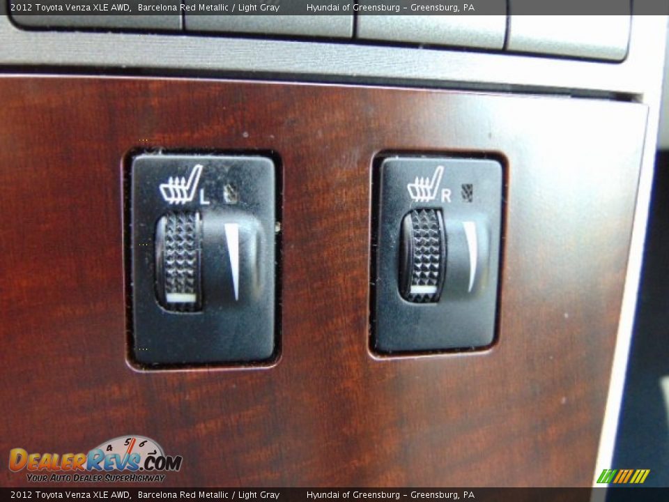 2012 Toyota Venza XLE AWD Barcelona Red Metallic / Light Gray Photo #15
