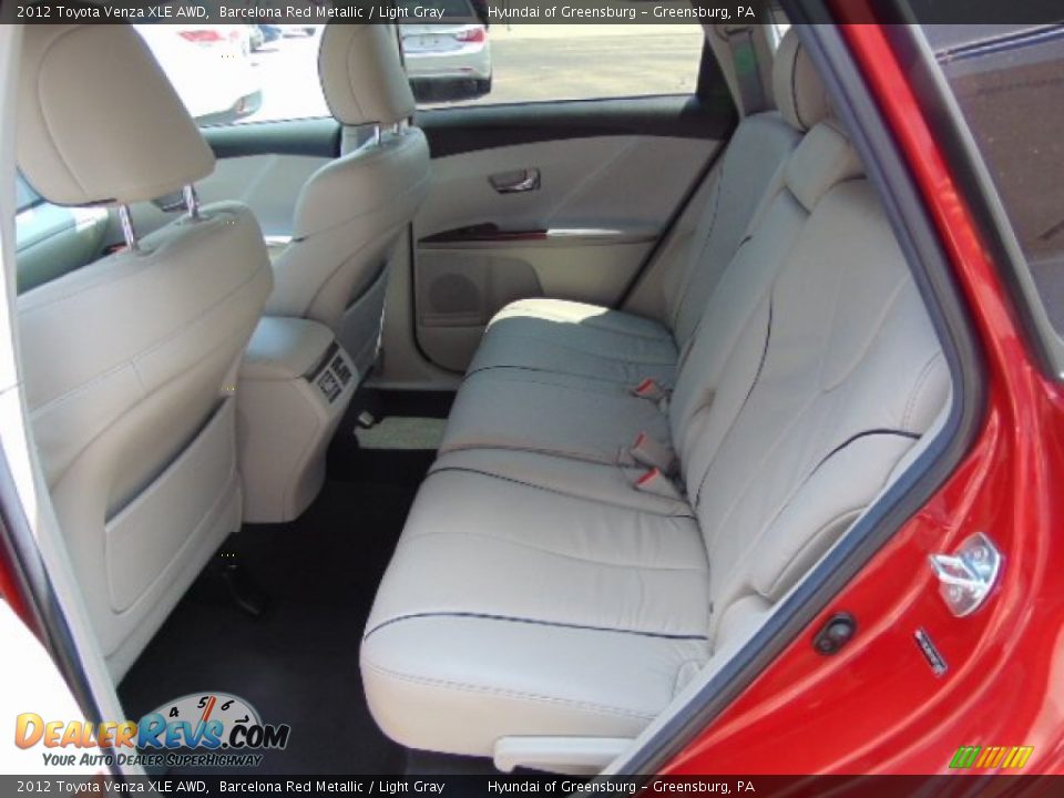 2012 Toyota Venza XLE AWD Barcelona Red Metallic / Light Gray Photo #19