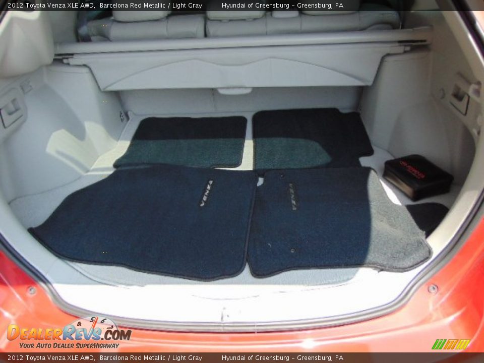 2012 Toyota Venza XLE AWD Barcelona Red Metallic / Light Gray Photo #20