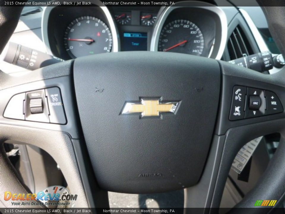 2015 Chevrolet Equinox LS AWD Black / Jet Black Photo #16