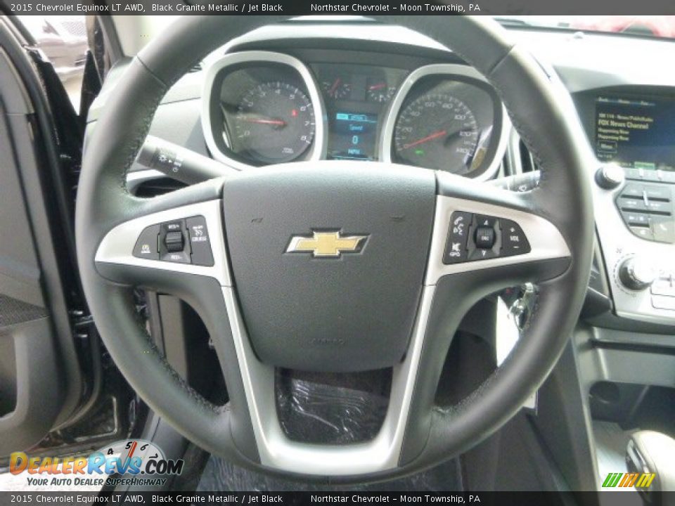 2015 Chevrolet Equinox LT AWD Black Granite Metallic / Jet Black Photo #16