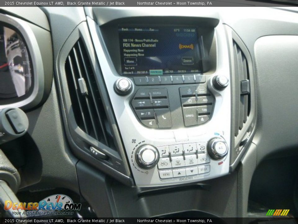 2015 Chevrolet Equinox LT AWD Black Granite Metallic / Jet Black Photo #17