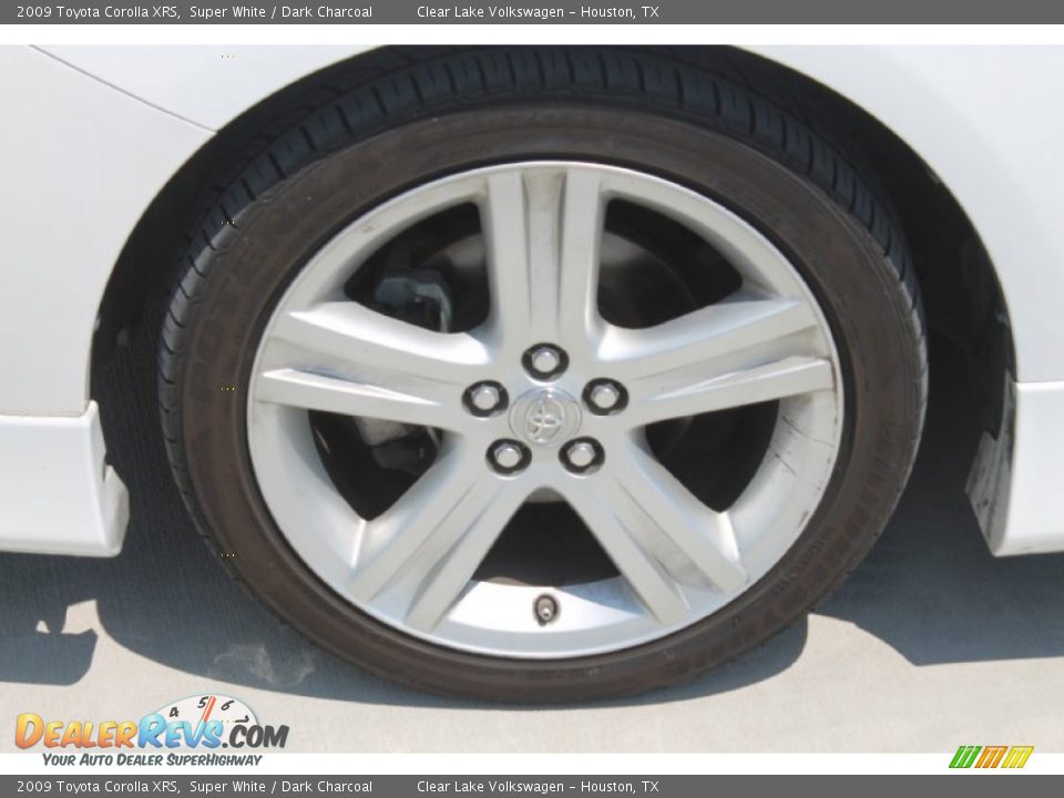 2009 Toyota Corolla XRS Super White / Dark Charcoal Photo #5