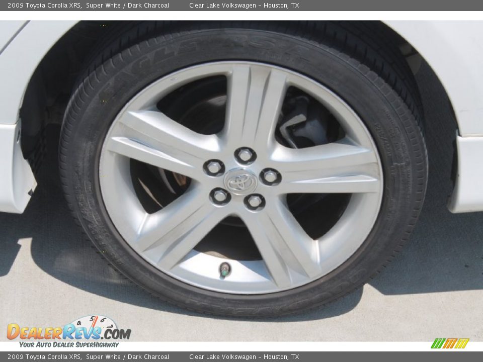 2009 Toyota Corolla XRS Super White / Dark Charcoal Photo #6