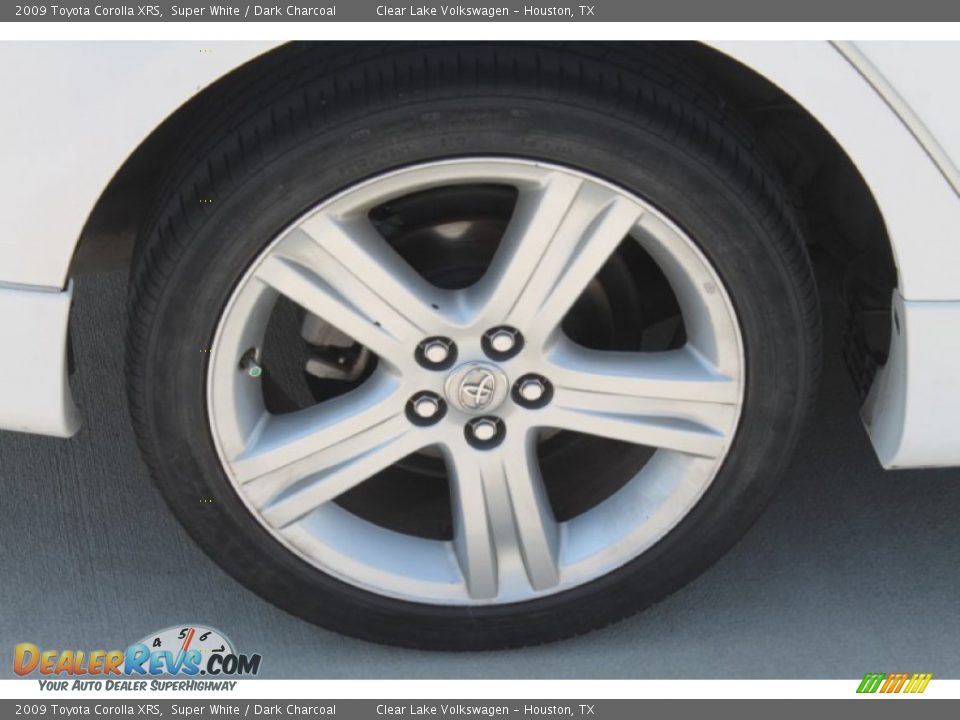 2009 Toyota Corolla XRS Super White / Dark Charcoal Photo #11