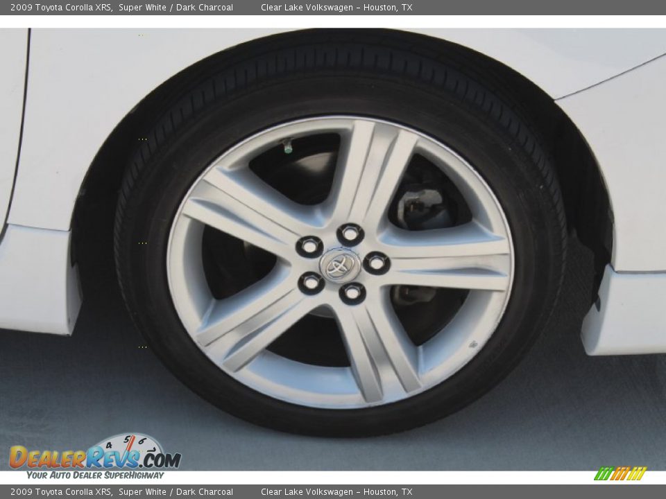 2009 Toyota Corolla XRS Super White / Dark Charcoal Photo #12