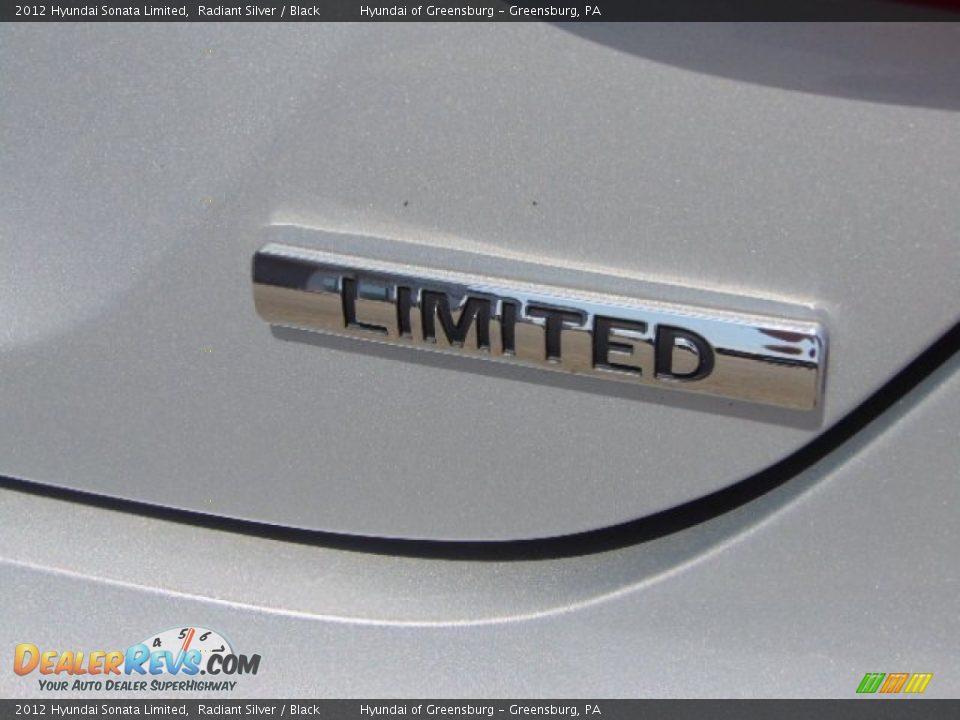 2012 Hyundai Sonata Limited Radiant Silver / Black Photo #9