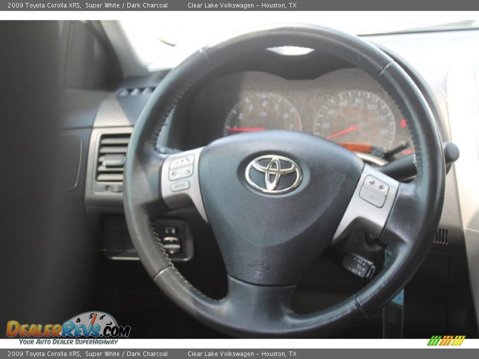 2009 Toyota Corolla XRS Super White / Dark Charcoal Photo #30