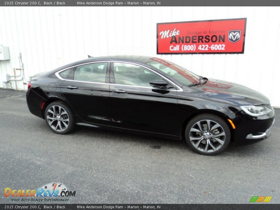 2015 Chrysler 200 C Black / Black Photo #2