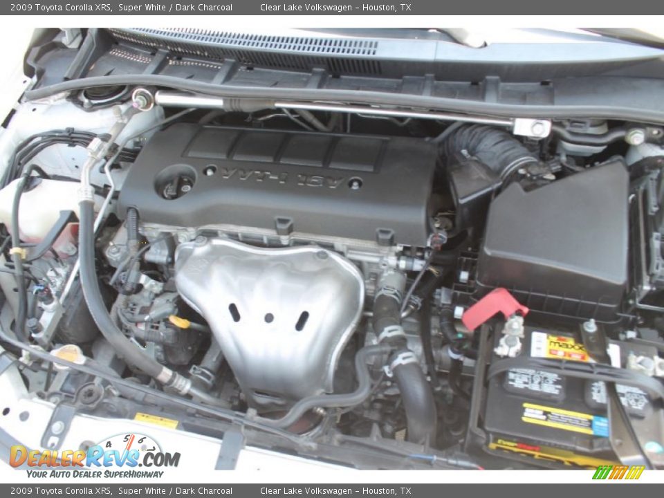2009 Toyota Corolla XRS Super White / Dark Charcoal Photo #36