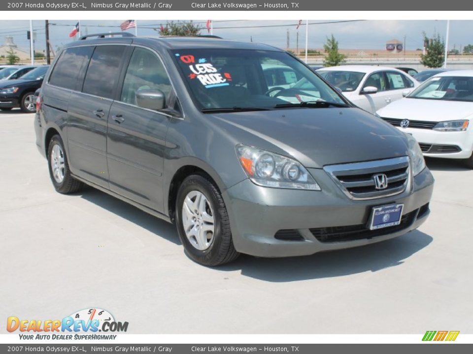 2007 Honda Odyssey EX-L Nimbus Gray Metallic / Gray Photo #6