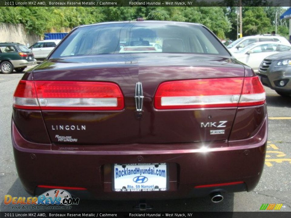 2011 Lincoln MKZ AWD Bordeaux Reserve Metallic / Cashmere Photo #5