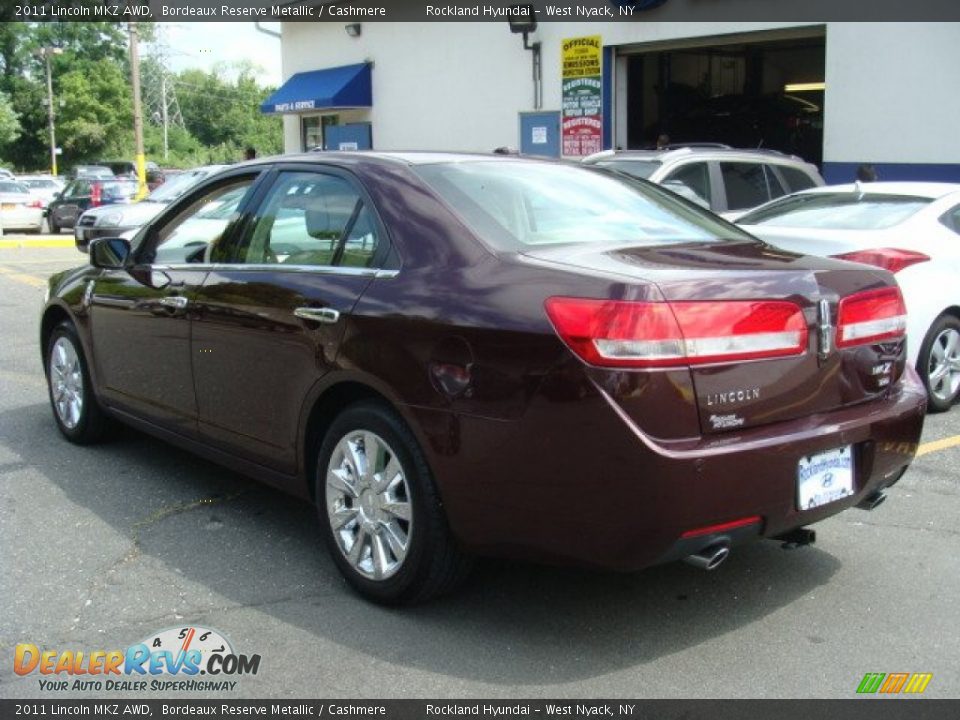 2011 Lincoln MKZ AWD Bordeaux Reserve Metallic / Cashmere Photo #6