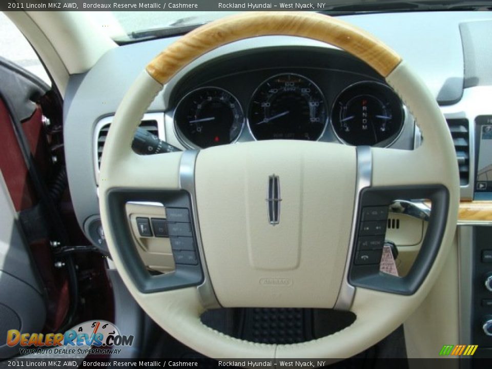 2011 Lincoln MKZ AWD Bordeaux Reserve Metallic / Cashmere Photo #14