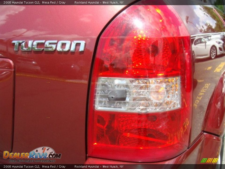 2008 Hyundai Tucson GLS Mesa Red / Gray Photo #20