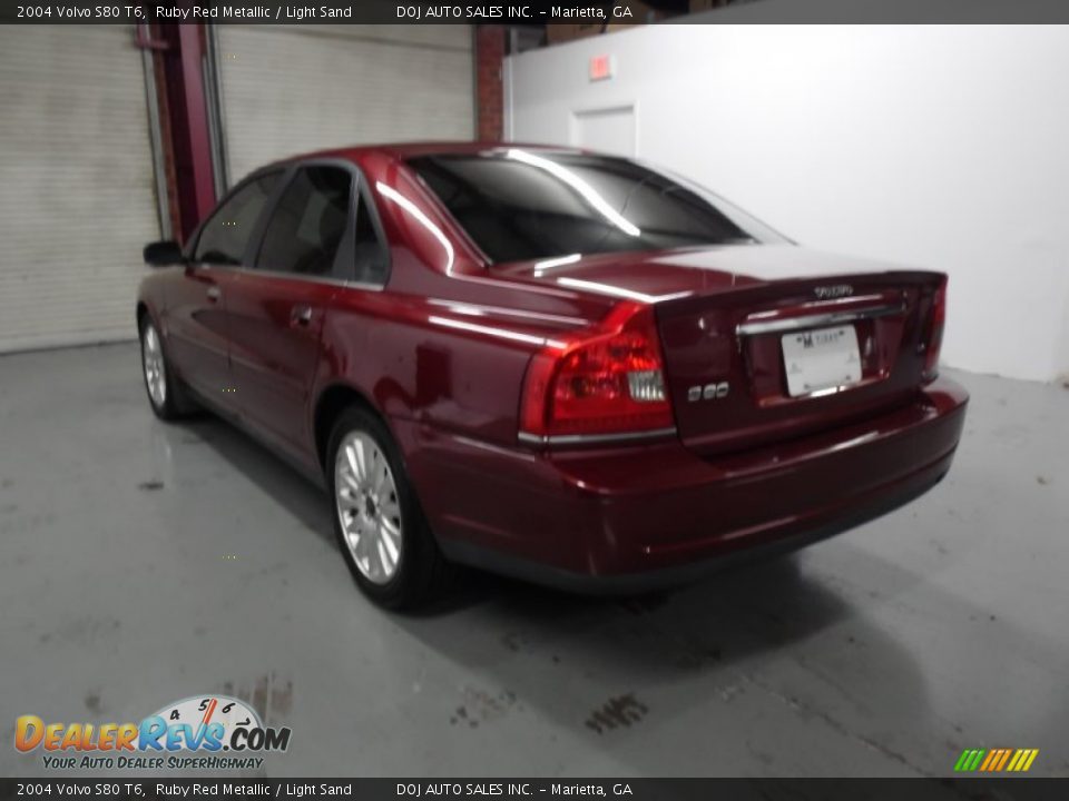 2004 Volvo S80 T6 Ruby Red Metallic / Light Sand Photo #5