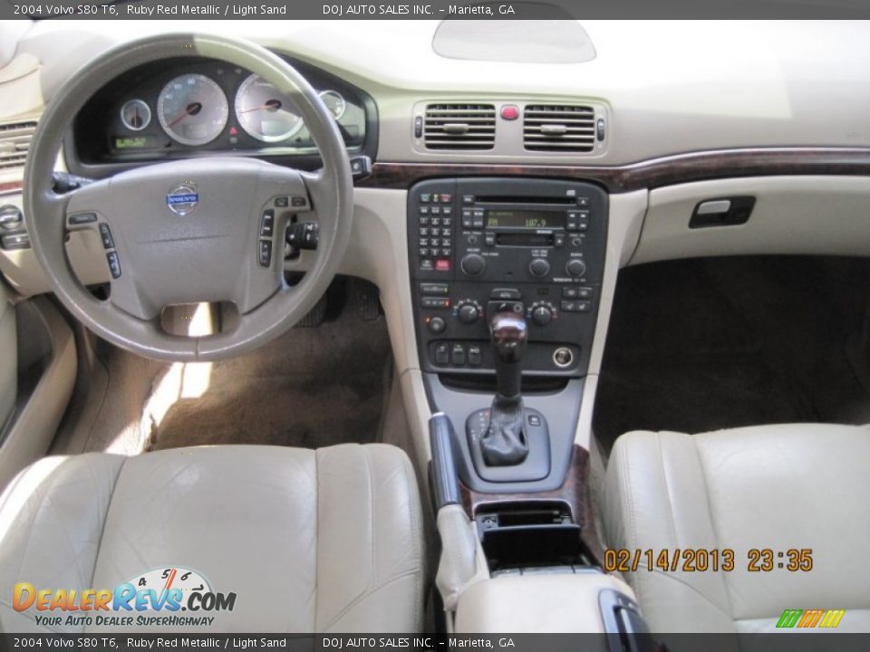 2004 Volvo S80 T6 Ruby Red Metallic / Light Sand Photo #7