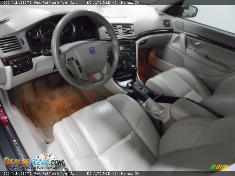2004 Volvo S80 T6 Ruby Red Metallic / Light Sand Photo #10