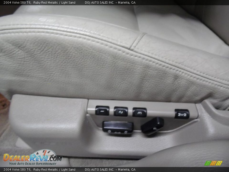 2004 Volvo S80 T6 Ruby Red Metallic / Light Sand Photo #19