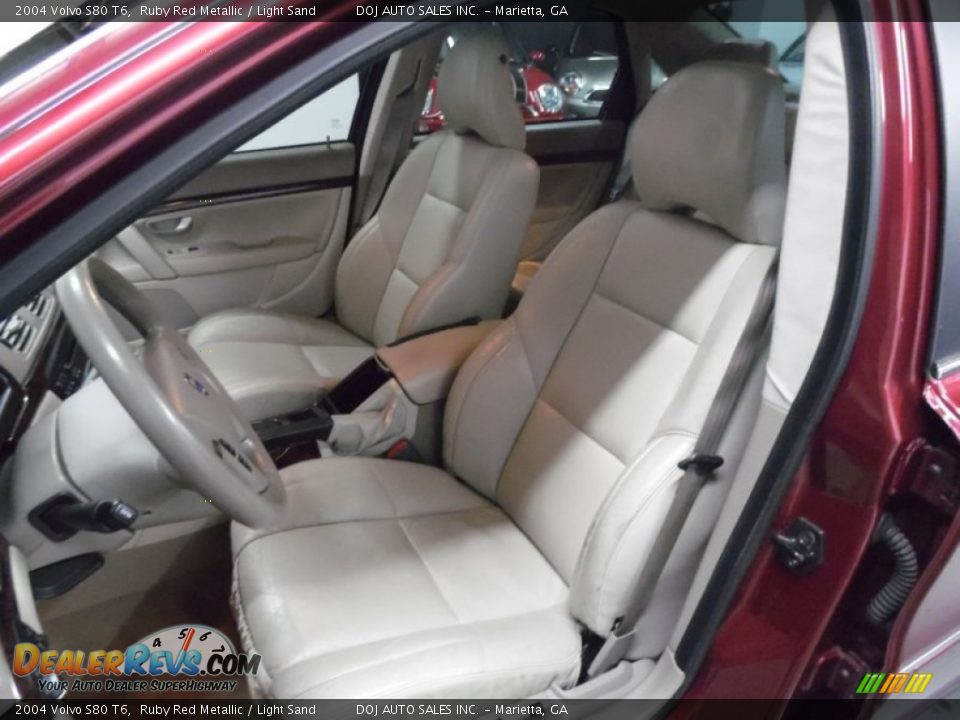 2004 Volvo S80 T6 Ruby Red Metallic / Light Sand Photo #22