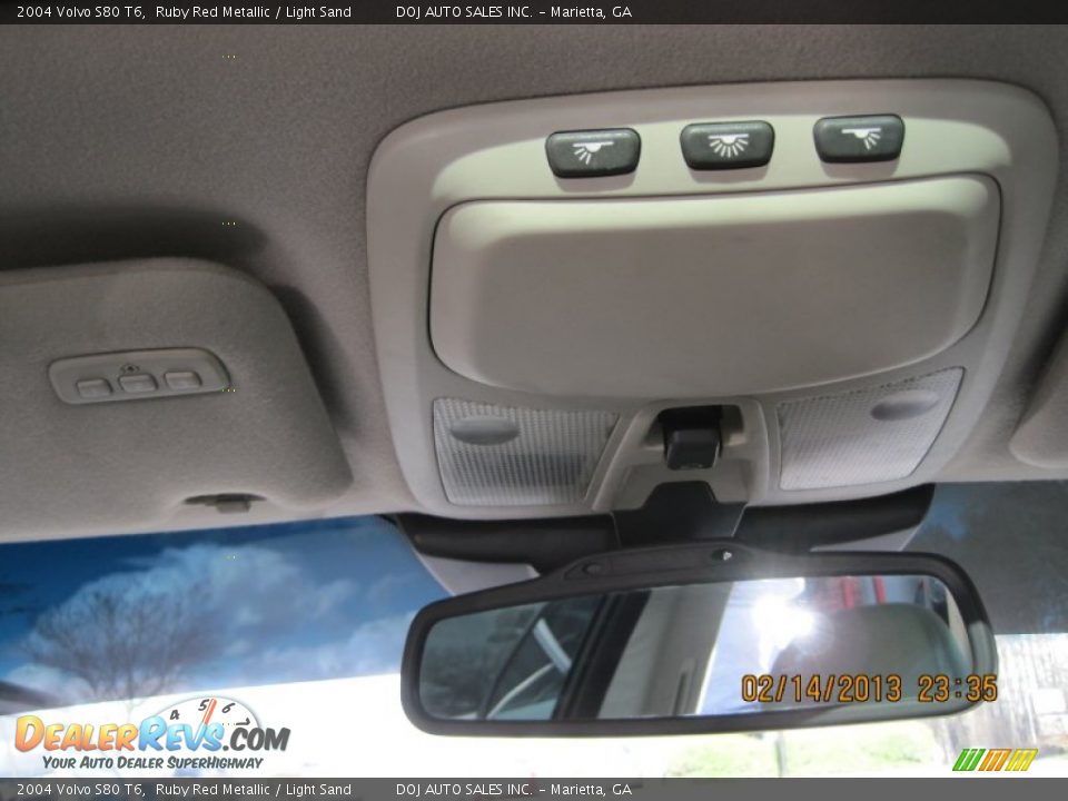 2004 Volvo S80 T6 Ruby Red Metallic / Light Sand Photo #24