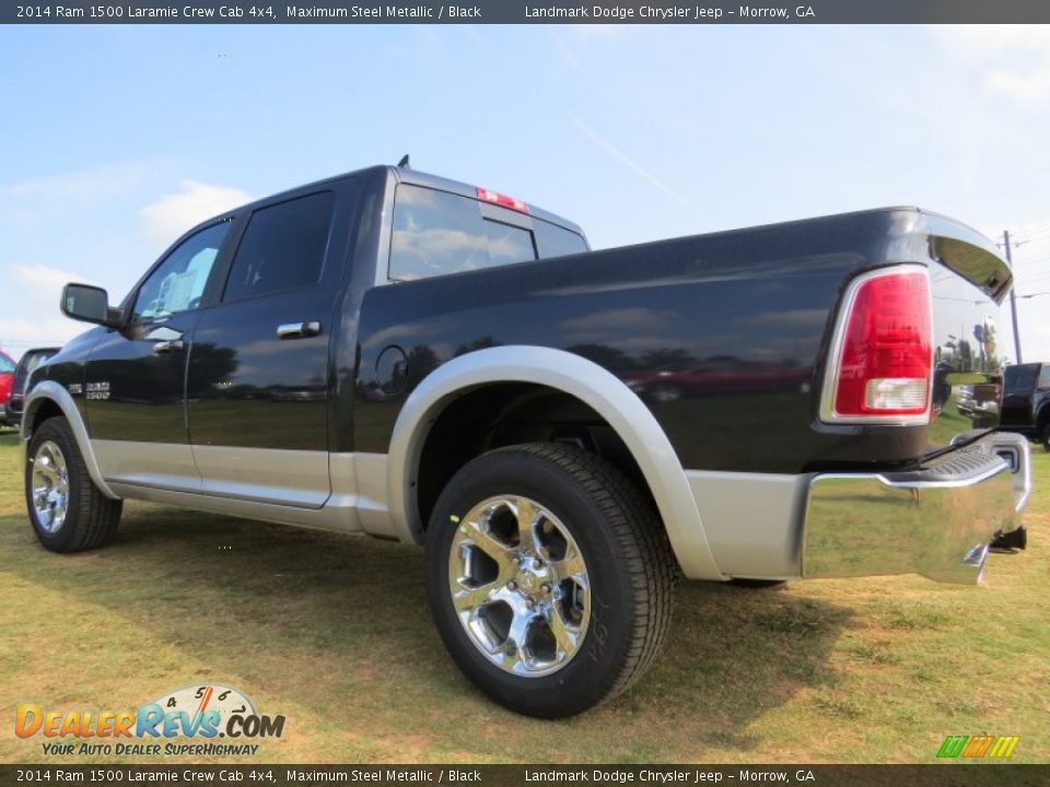 2014 Ram 1500 Laramie Crew Cab 4x4 Maximum Steel Metallic / Black Photo #2