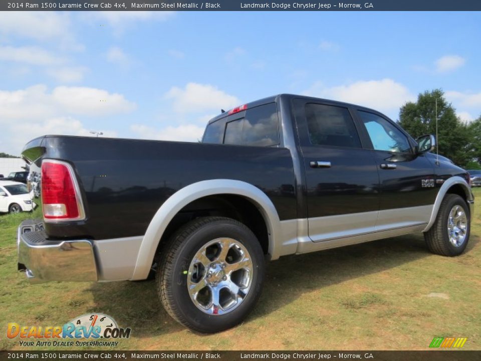 2014 Ram 1500 Laramie Crew Cab 4x4 Maximum Steel Metallic / Black Photo #3