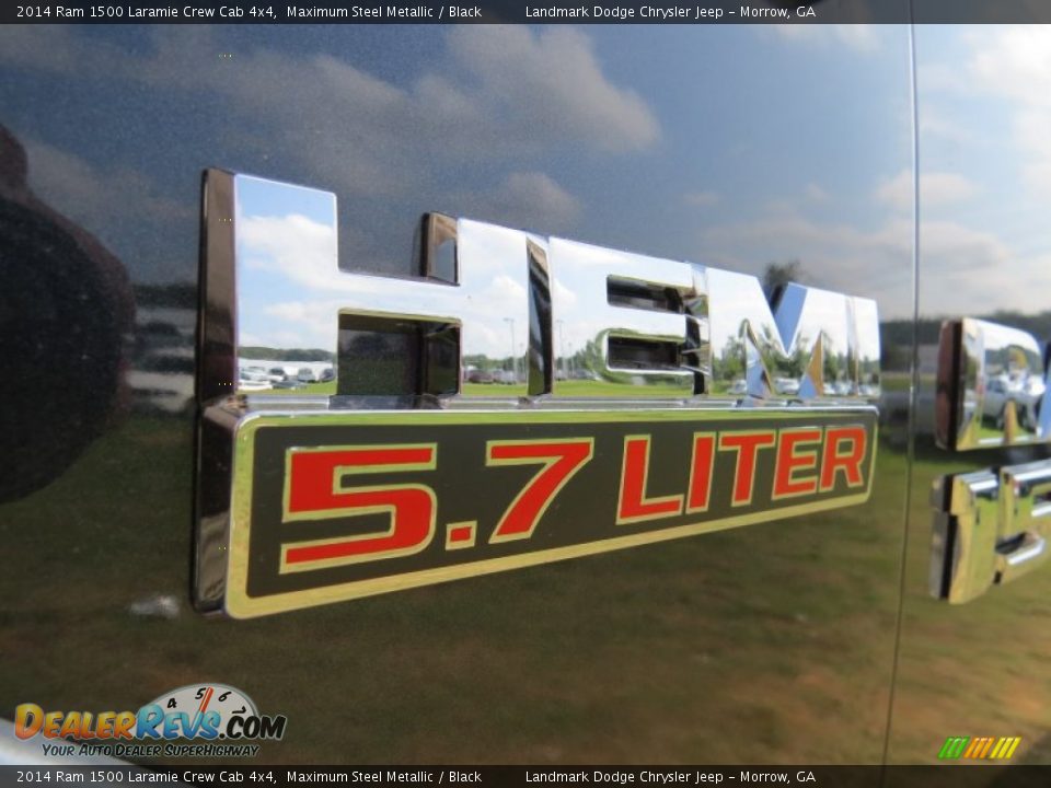 2014 Ram 1500 Laramie Crew Cab 4x4 Maximum Steel Metallic / Black Photo #6