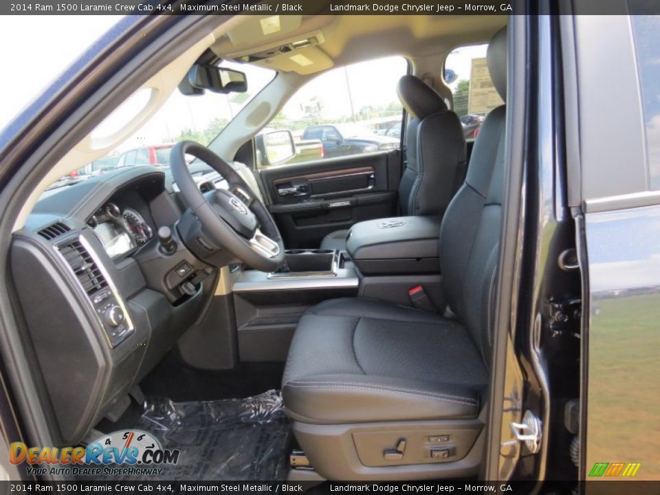 2014 Ram 1500 Laramie Crew Cab 4x4 Maximum Steel Metallic / Black Photo #7