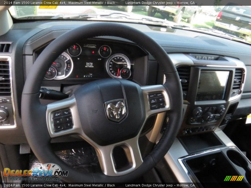 2014 Ram 1500 Laramie Crew Cab 4x4 Maximum Steel Metallic / Black Photo #8