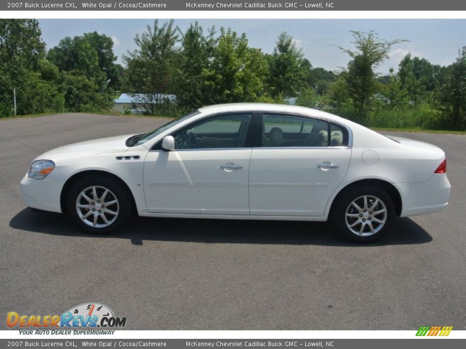2007 Buick Lucerne CXL White Opal / Cocoa/Cashmere Photo #3