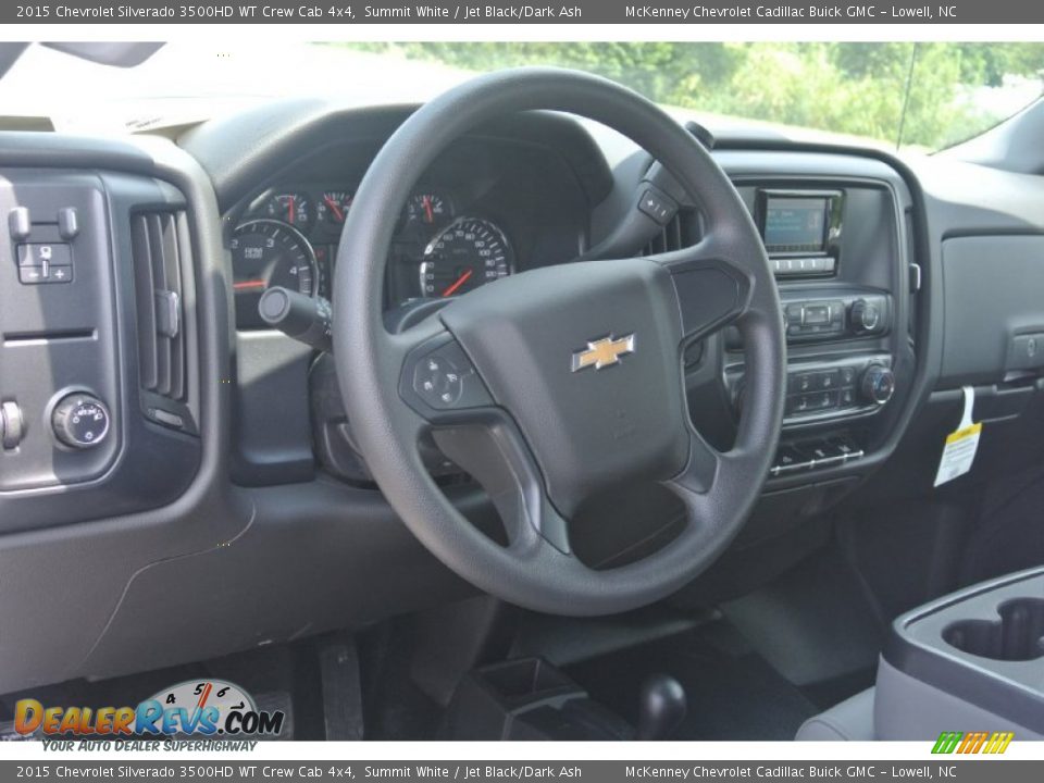 2015 Chevrolet Silverado 3500HD WT Crew Cab 4x4 Summit White / Jet Black/Dark Ash Photo #23