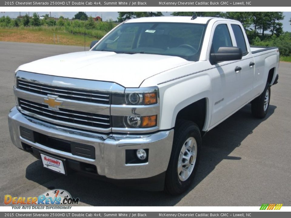 2015 Chevrolet Silverado 2500HD LT Double Cab 4x4 Summit White / Jet Black Photo #2