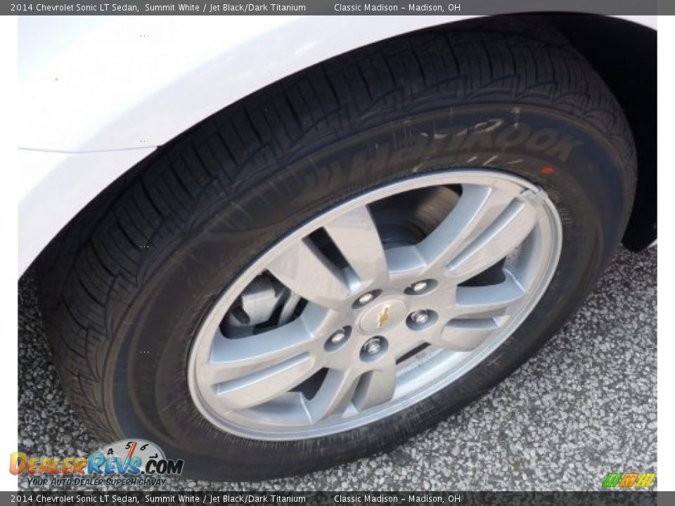 2014 Chevrolet Sonic LT Sedan Summit White / Jet Black/Dark Titanium Photo #8