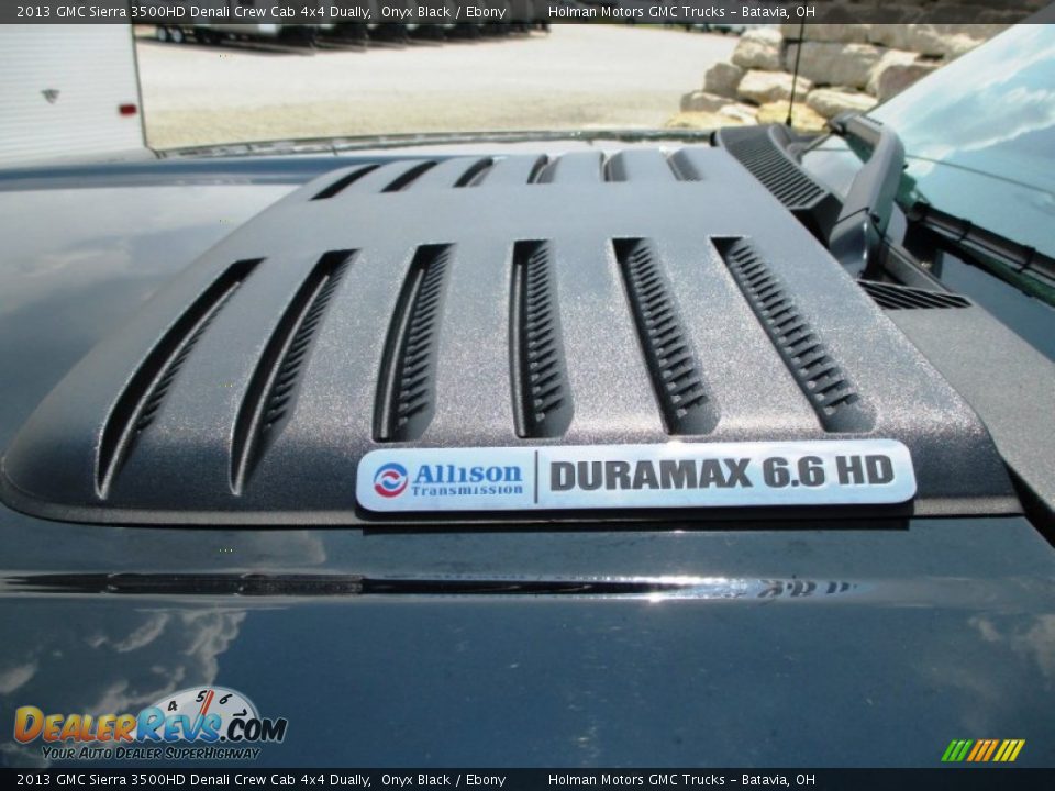 2013 GMC Sierra 3500HD Denali Crew Cab 4x4 Dually Onyx Black / Ebony Photo #4