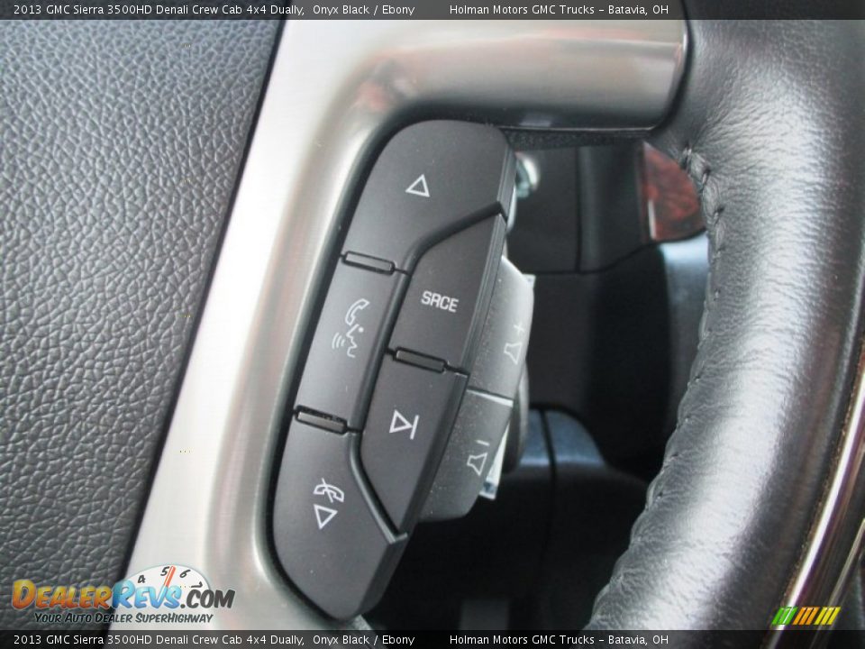 2013 GMC Sierra 3500HD Denali Crew Cab 4x4 Dually Onyx Black / Ebony Photo #15