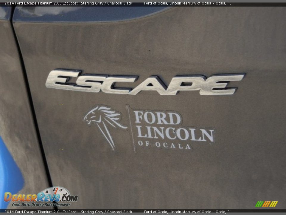 2014 Ford Escape Titanium 2.0L EcoBoost Sterling Gray / Charcoal Black Photo #4