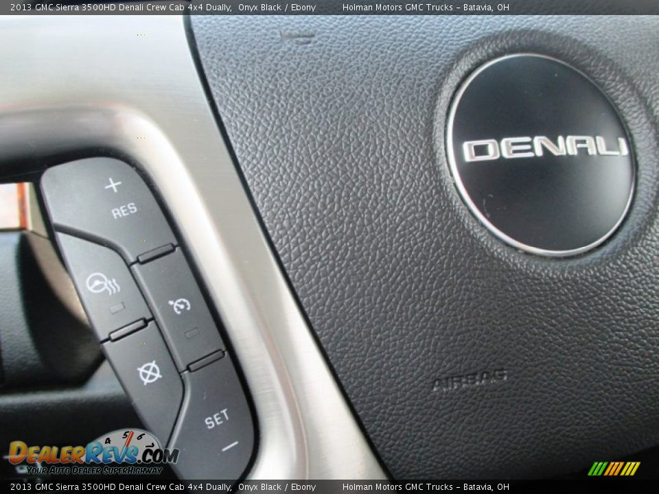 2013 GMC Sierra 3500HD Denali Crew Cab 4x4 Dually Onyx Black / Ebony Photo #16