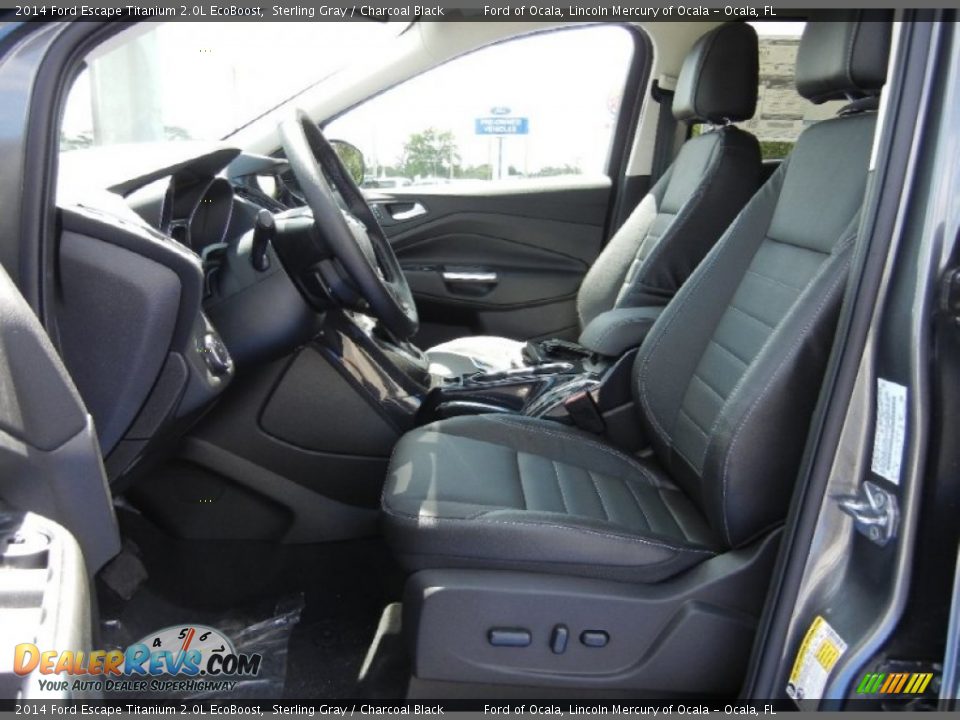 2014 Ford Escape Titanium 2.0L EcoBoost Sterling Gray / Charcoal Black Photo #6