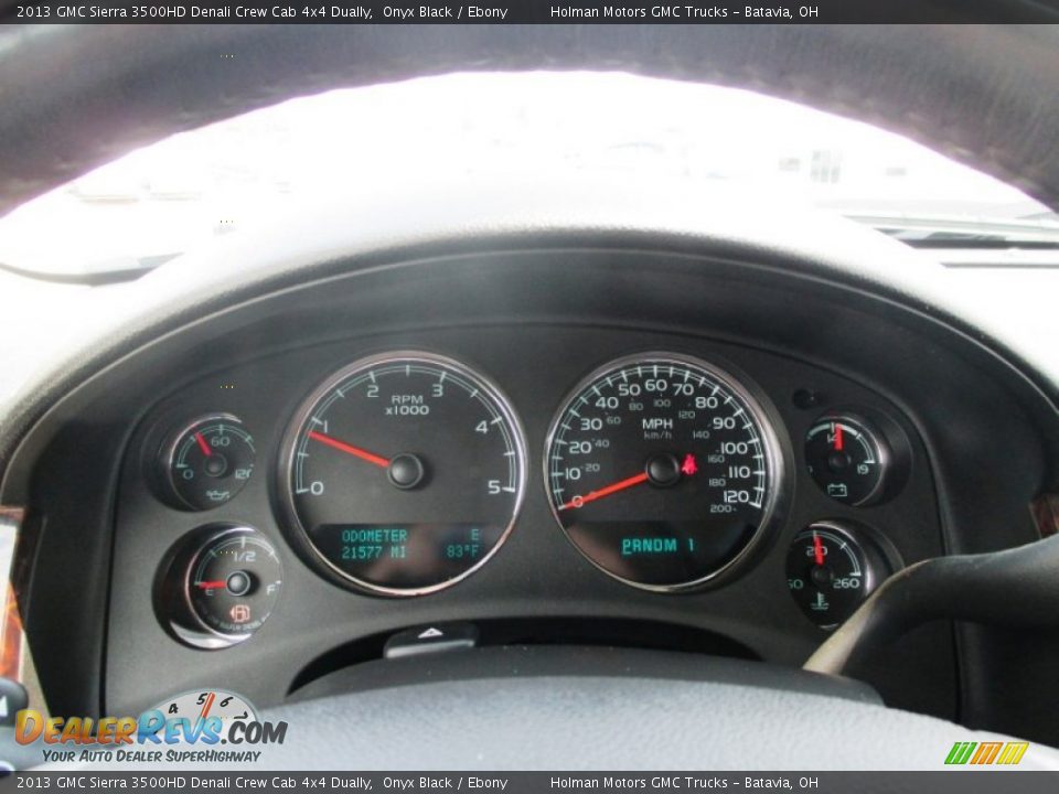 2013 GMC Sierra 3500HD Denali Crew Cab 4x4 Dually Onyx Black / Ebony Photo #17