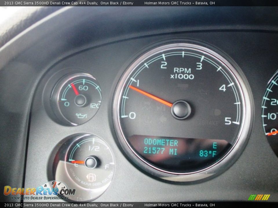 2013 GMC Sierra 3500HD Denali Crew Cab 4x4 Dually Onyx Black / Ebony Photo #18