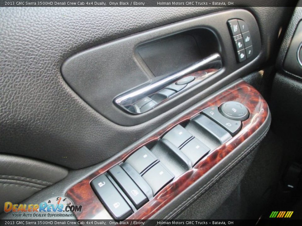2013 GMC Sierra 3500HD Denali Crew Cab 4x4 Dually Onyx Black / Ebony Photo #19