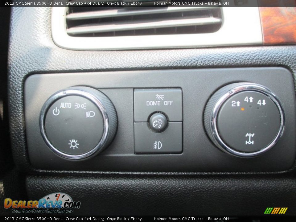 2013 GMC Sierra 3500HD Denali Crew Cab 4x4 Dually Onyx Black / Ebony Photo #20