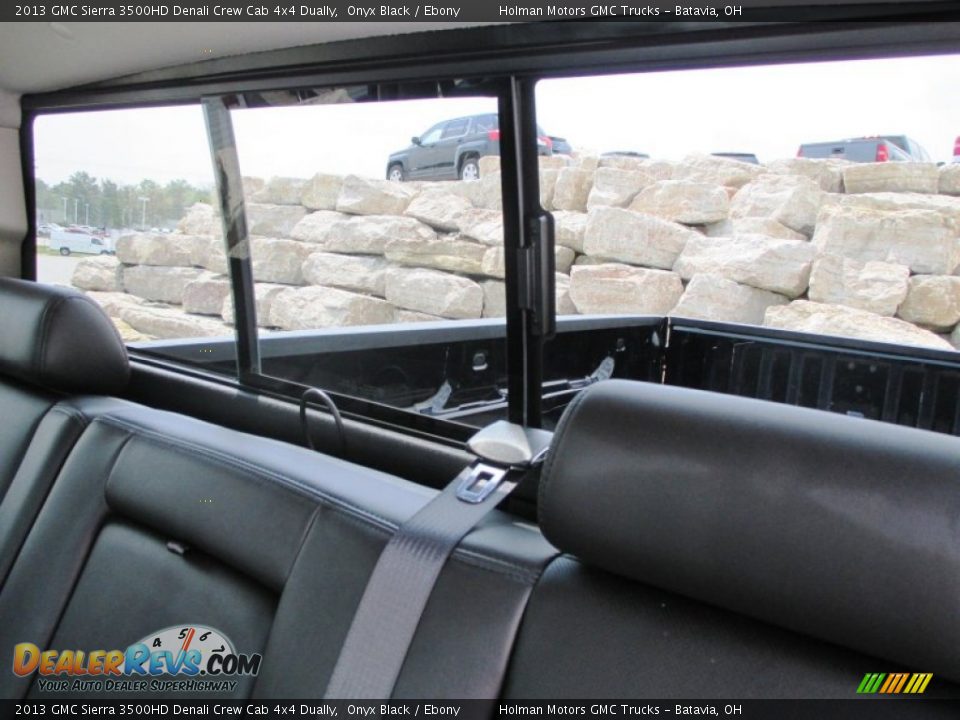 2013 GMC Sierra 3500HD Denali Crew Cab 4x4 Dually Onyx Black / Ebony Photo #26