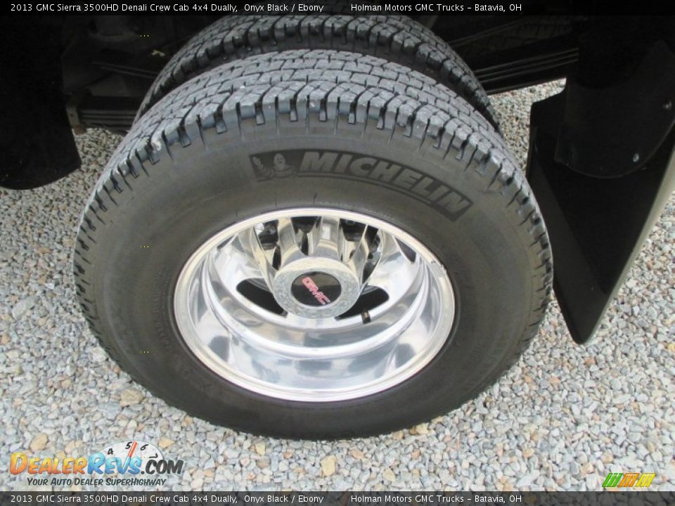 2013 GMC Sierra 3500HD Denali Crew Cab 4x4 Dually Onyx Black / Ebony Photo #28