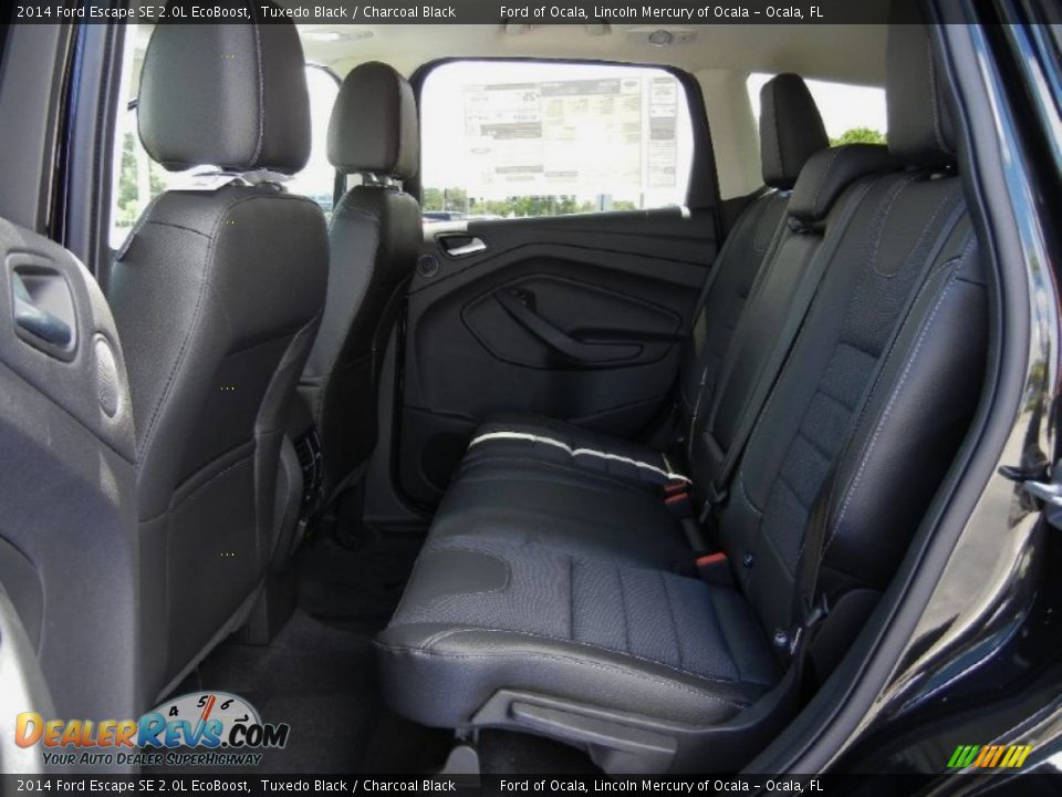 2014 Ford Escape SE 2.0L EcoBoost Tuxedo Black / Charcoal Black Photo #7